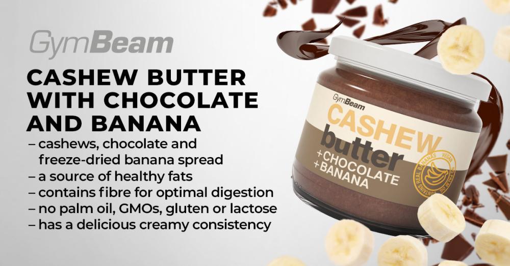 Cashew Butter with Chocolate and Banana - GymBeam