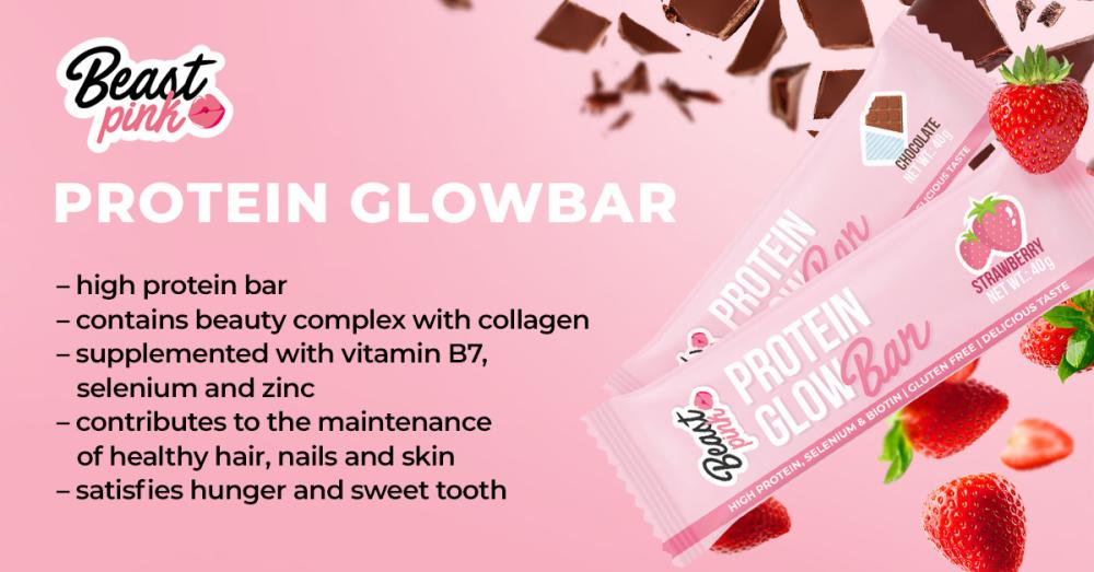 Protein GlowBar - BeastPink