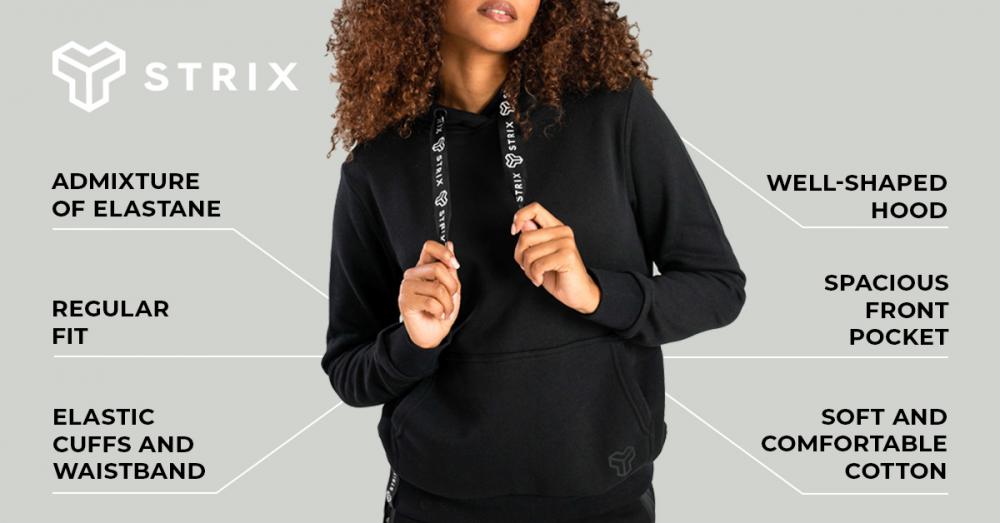 Women‘s Aster Hoodie Black - STRIX