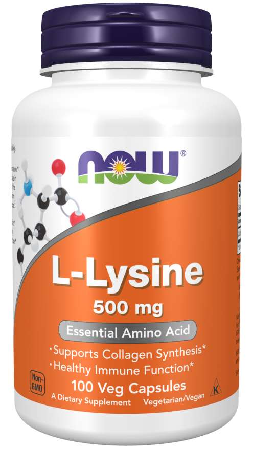 L-Lysine 500 mg Vegan Caps - NOW Foods