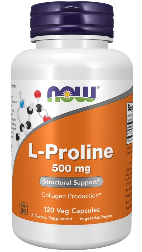 L-Proline 500 mg - NOW Foods