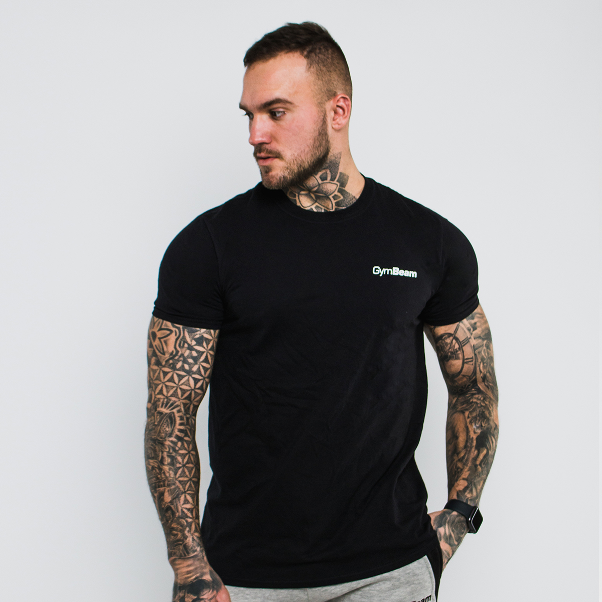 Men‘s Basic T-Shirt Black - GymBeam