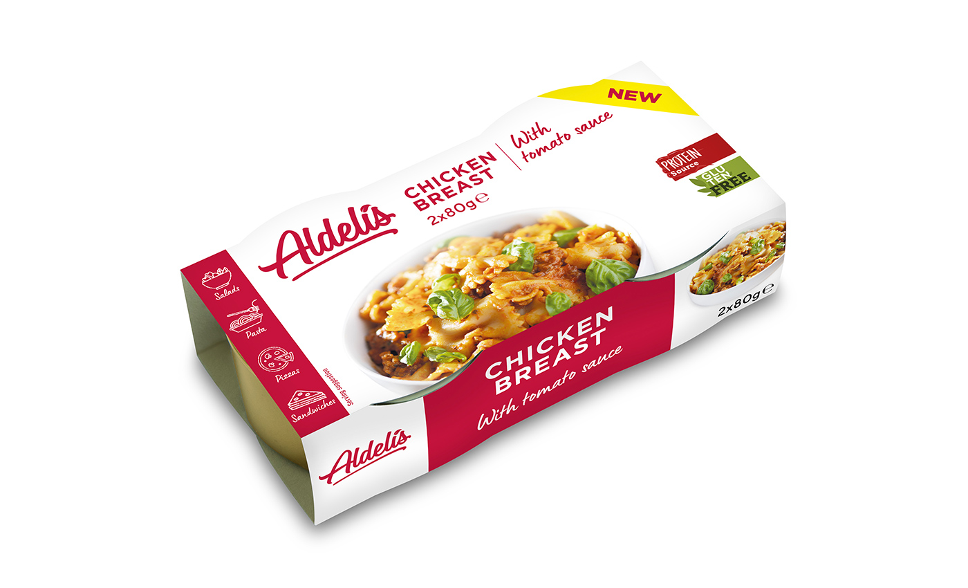 Chicken Breast Fillet with Tomato Sauce 2x80 g - Aldelis