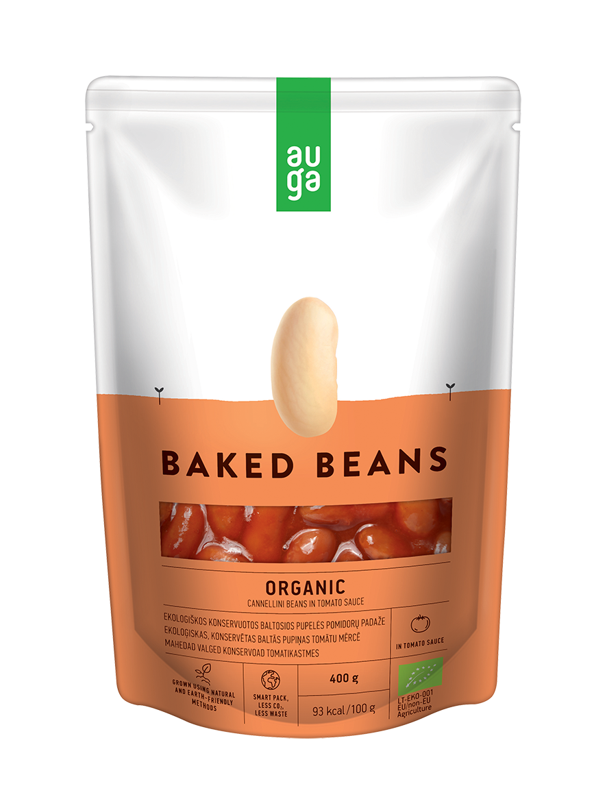 Organic Baked beans in tomato sauce - Auga