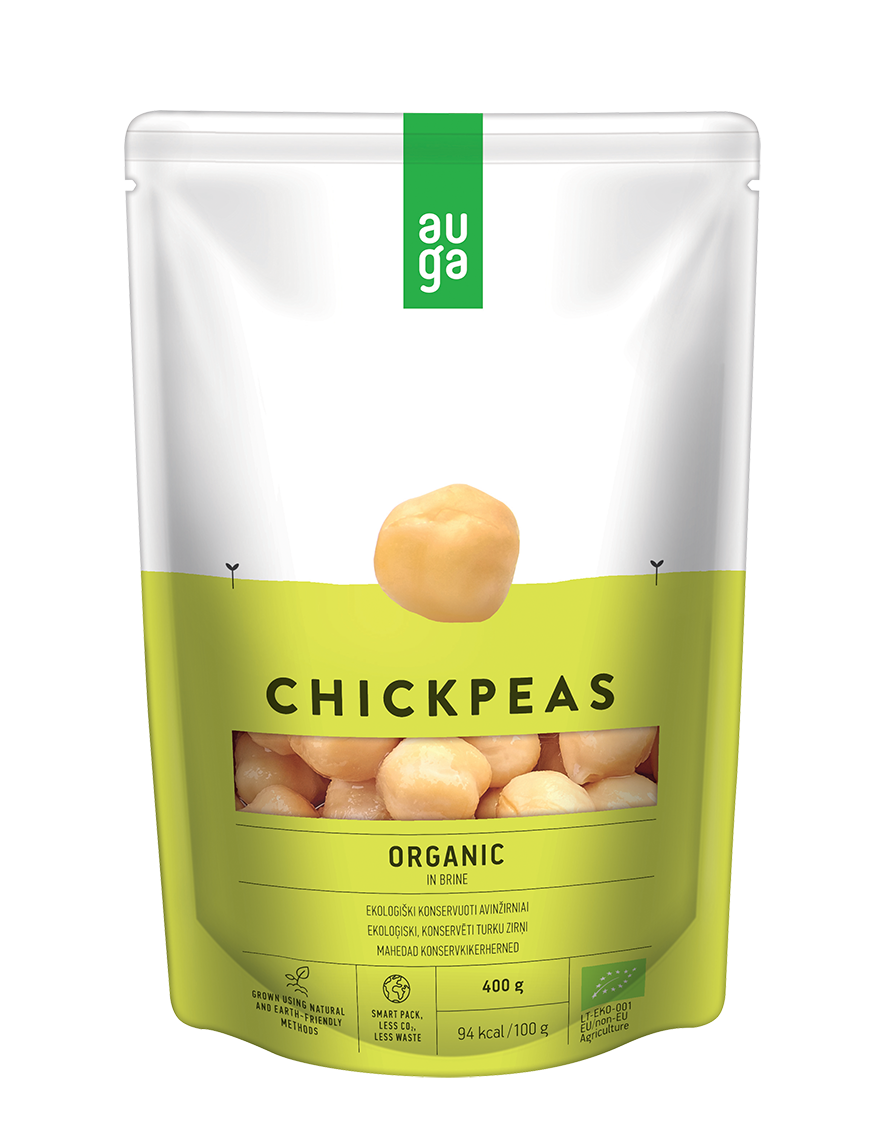 Organic Chickpeas in brine - Auga