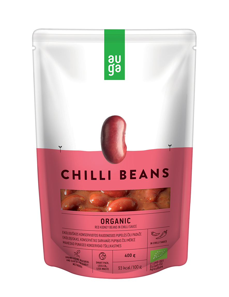 Organic Red Kidney Beans in Chilli Sauce - Auga