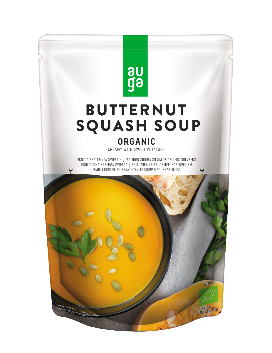 Organic Butternut Squash Creamy Soup - Auga