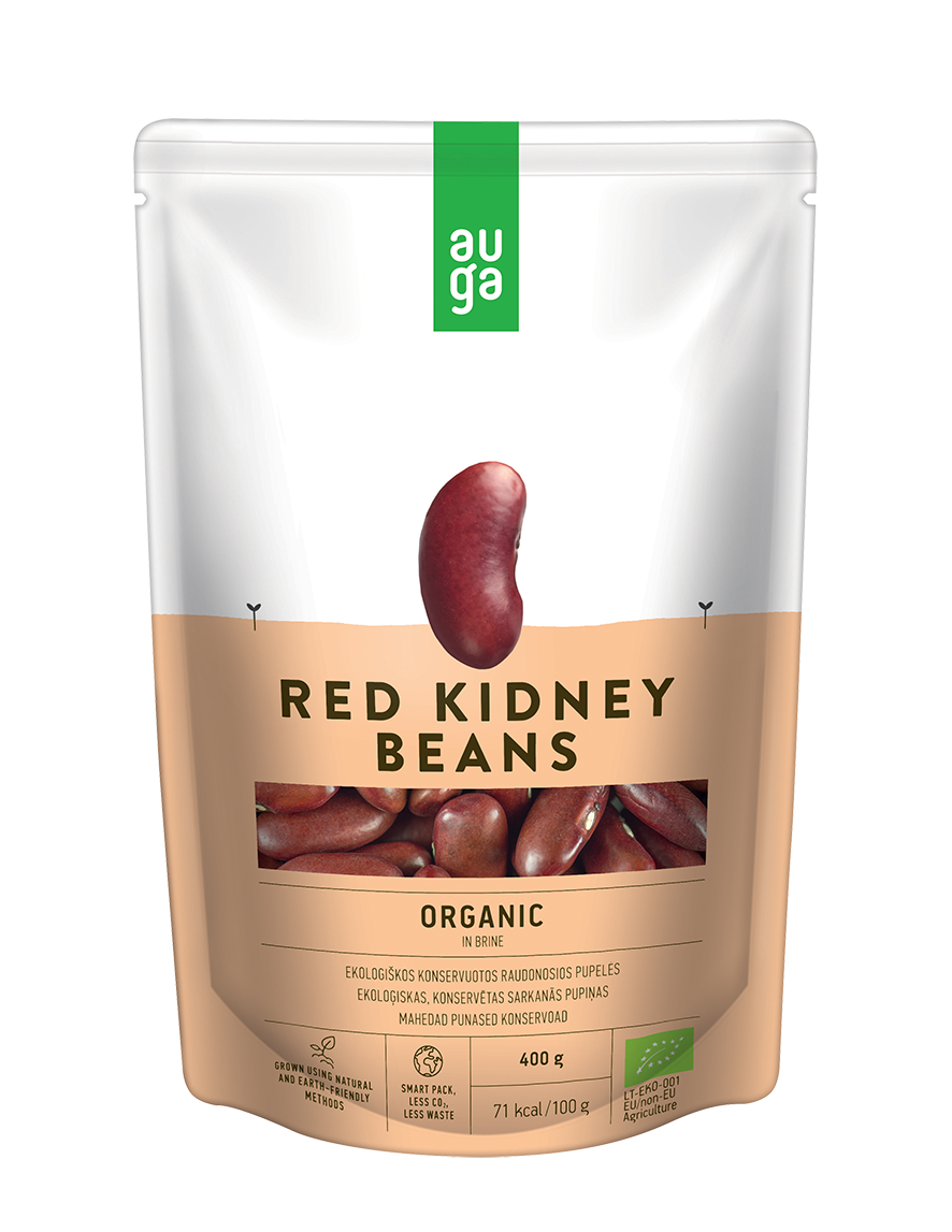 Organic Red Kidney Beans in Brine - Auga