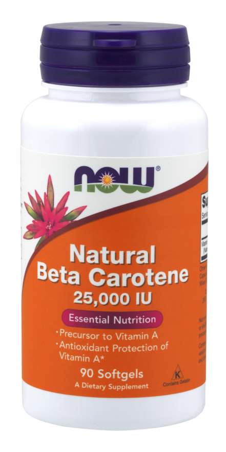 Beta-carotene Natural 7500 mcg - NOW Foods