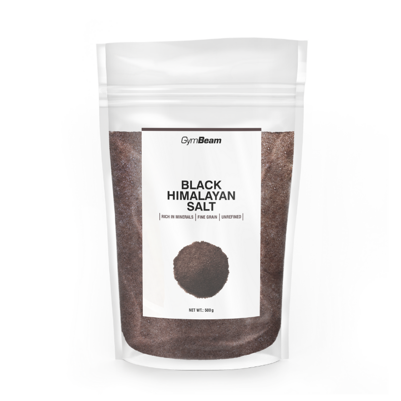 Black Himalayan Salt 500 g - Fine - GymBeam