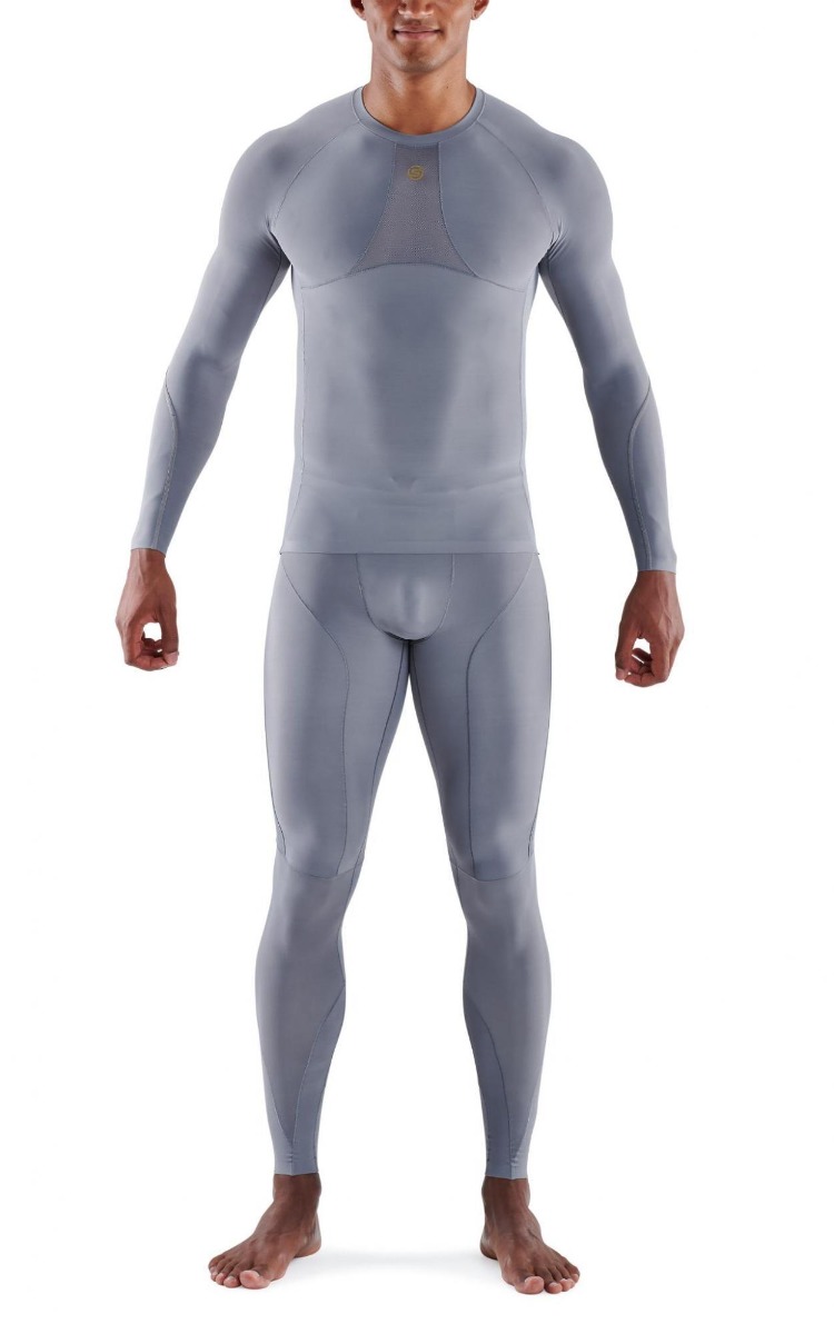 Series-5 Long Sleeve Compression Top Grey - SKINS