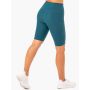 Women‘s Reset High-Waisted Pocket Bike Shorts Teal - Ryderwear