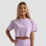 Women‘s Limitless Cropped T-Shirt Lavender - GymBeam