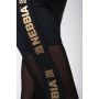 Women‘s Intense Gold Mesh Leggings Black - NEBBIA