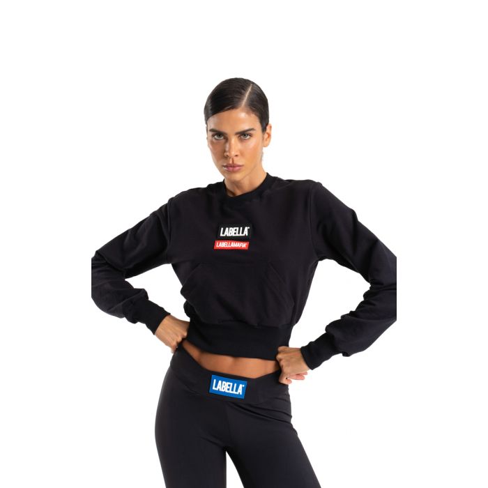 Women‘s Go On Sweatshirt Black - LABELLAMAFIA