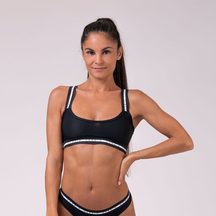 Mesh Me Bralette Black - NEBBIA