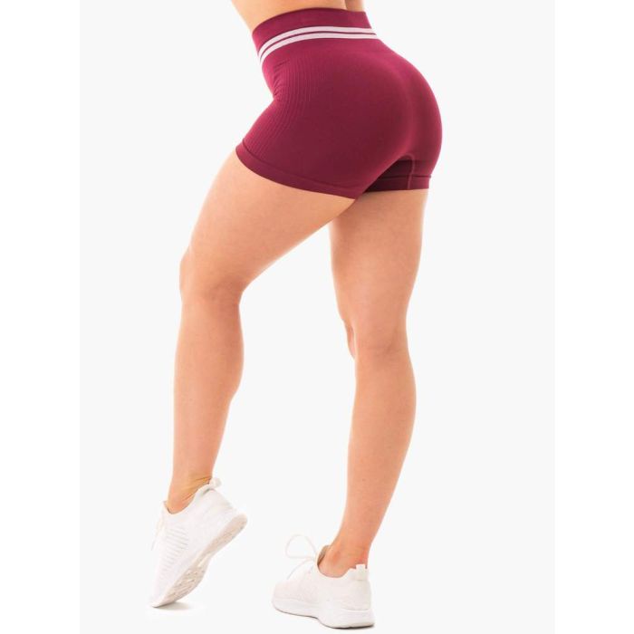 Women‘s Freestyle High-Waisted Shorts Burgundy - Ryderwear