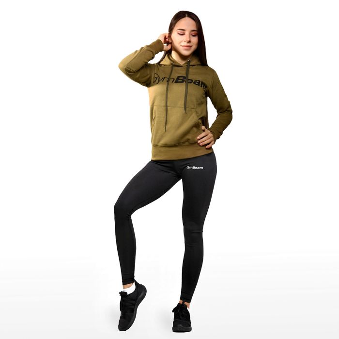 Women‘s Athlete Hoodie Military Green - GymBeam