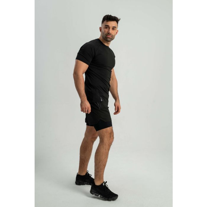 2in1 Shorts Black - STRIX