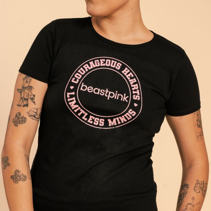 Women‘s Serenity T-Shirt Black - BeastPink