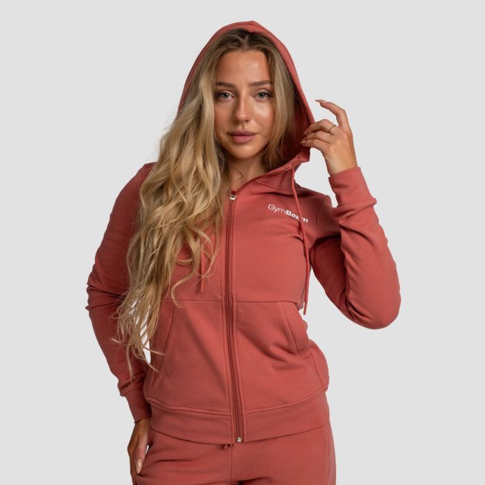 Women‘s Limitless Zip Up Hoodie Cinnamon - GymBeam