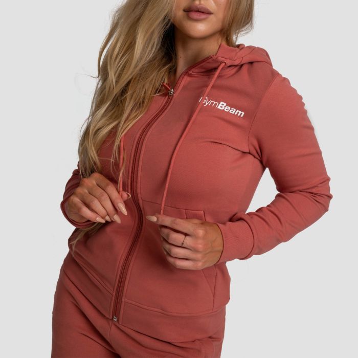 Women‘s Limitless Zip Up Hoodie Cinnamon - GymBeam