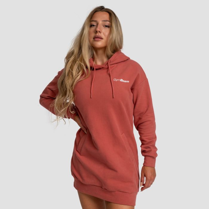 Women‘s Limitless Longline Hoodie Cinnamon - GymBeam