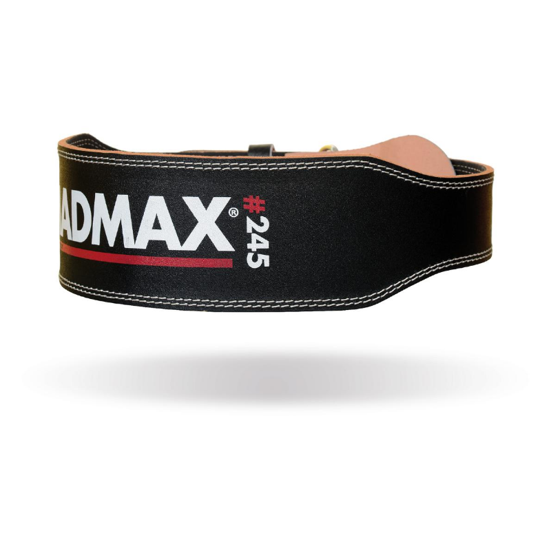 Full Leather Fitness Belt Black - MADMAX