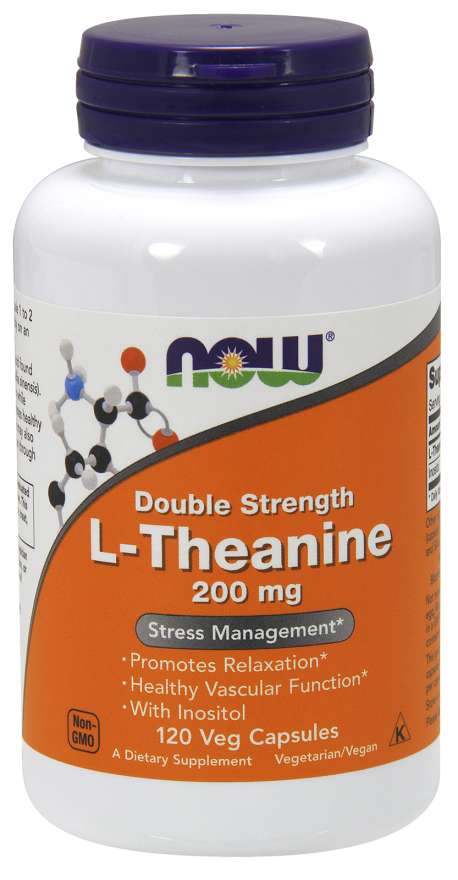 L-Theanine Double Strength 200 mg - NOW Foods