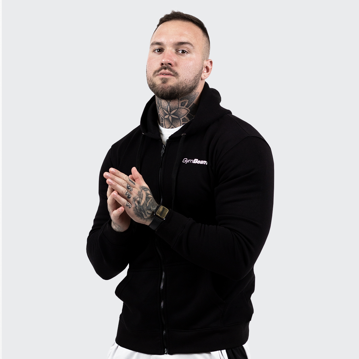 Zipper Hoodie Black - GymBeam