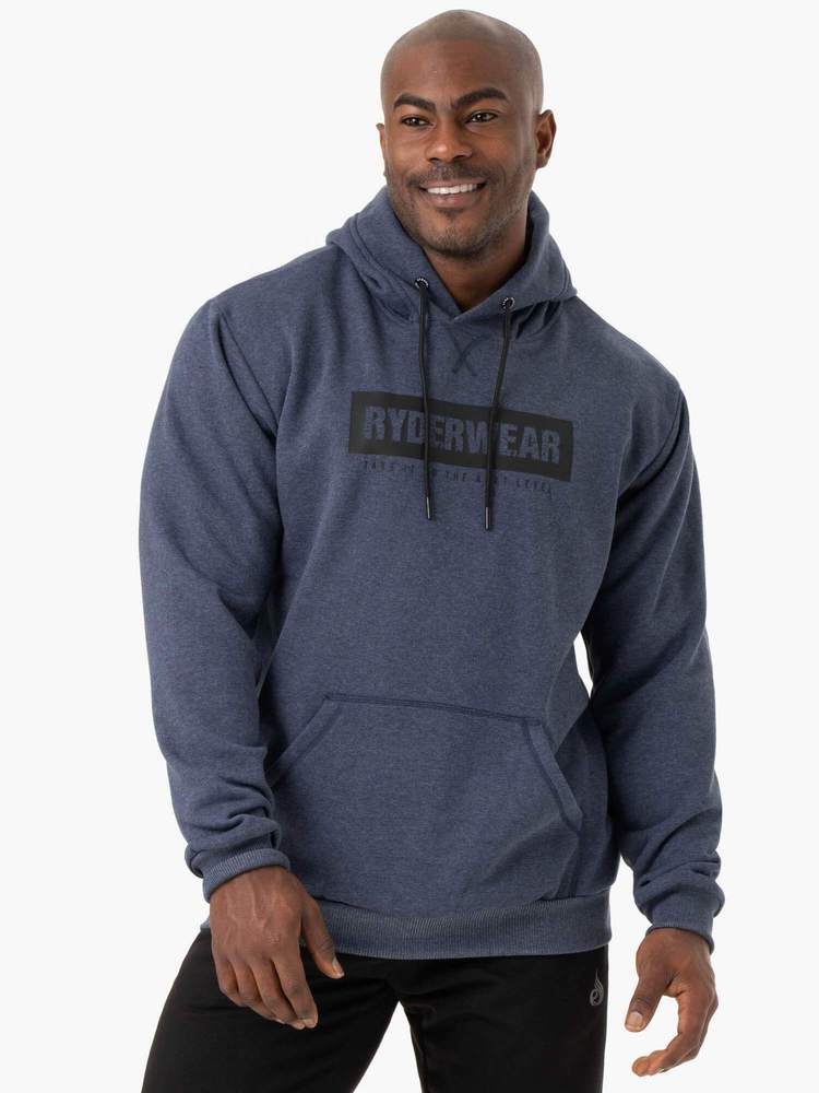 Men‘s Iron Hoodie Navy Blue - Ryderwear