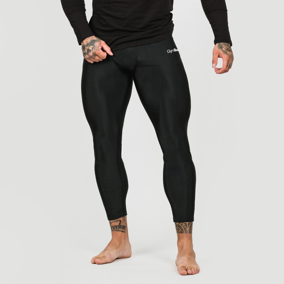 Men‘s Compression Leggings Black - GymBeam