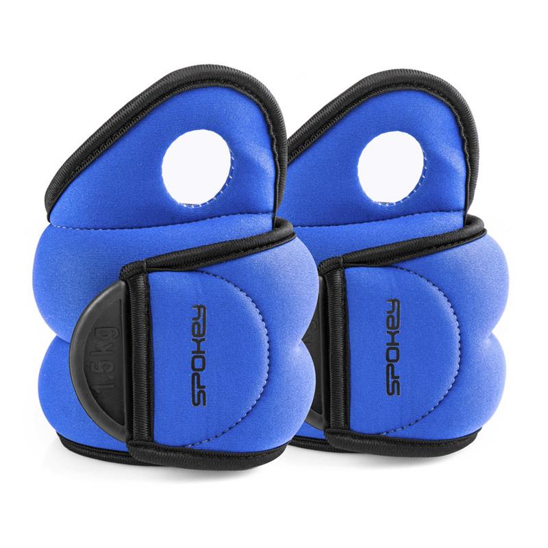 COM FORM IV Wrist Weights 2 x 1.5 kg Blue - Spokey