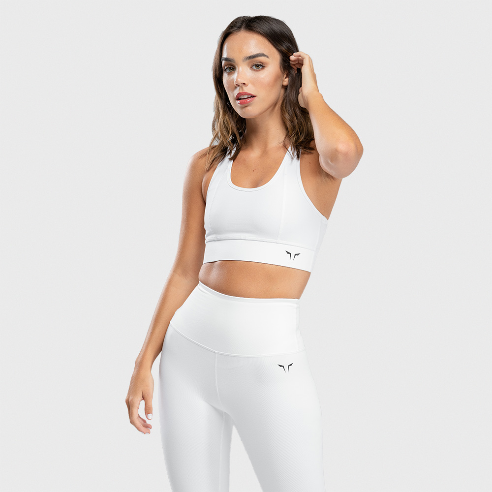 Hera Performance Sports Bra White - SQUATWOLF