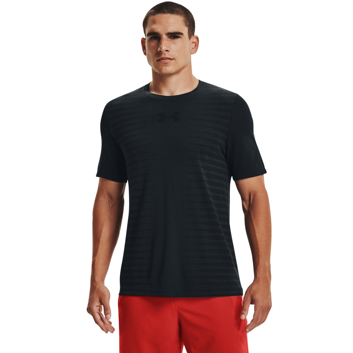 Seamless Wordmark SS T-Shirt Black - Under Armour