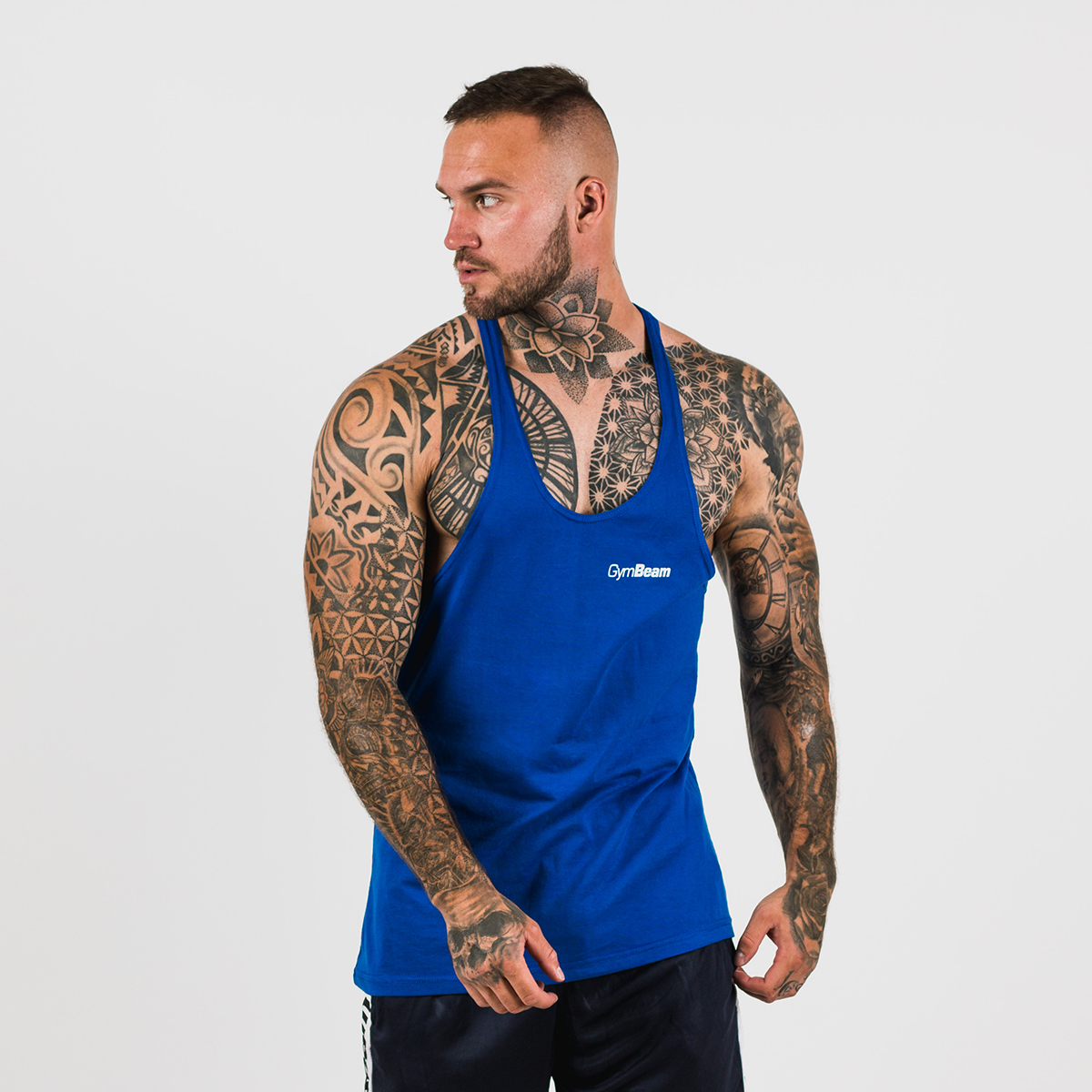 Men’s Stringer Tank Top Dark Blue - GymBeam