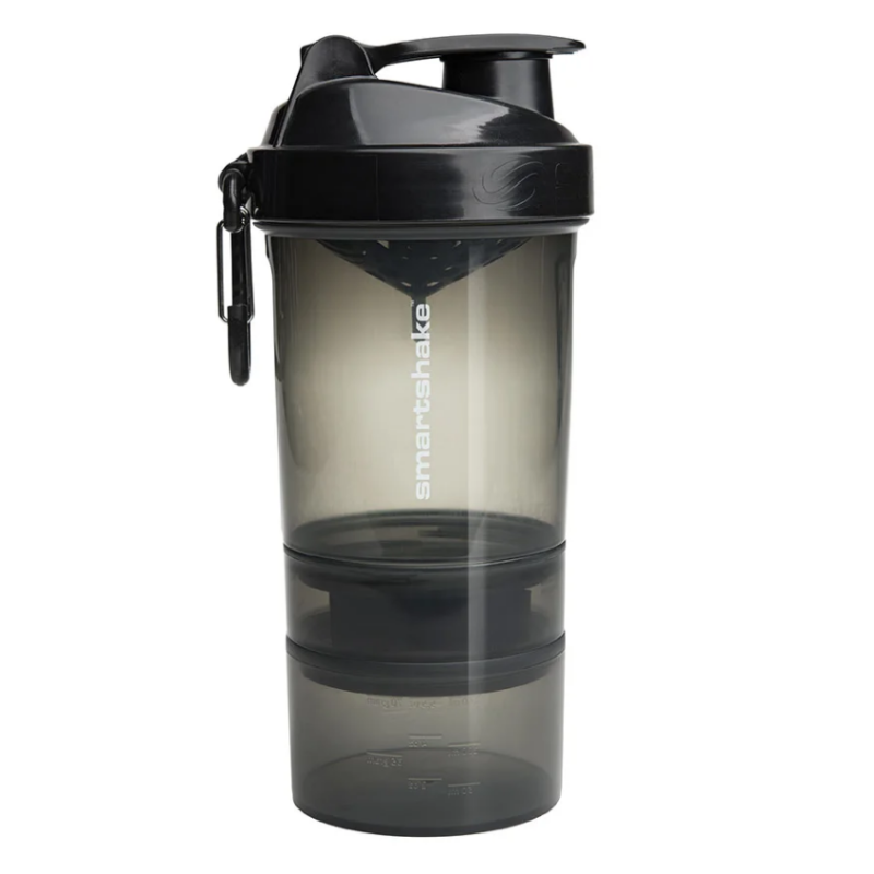 SmartShake Original Multi-Storage Shaker Black 600 ml - SmartShake