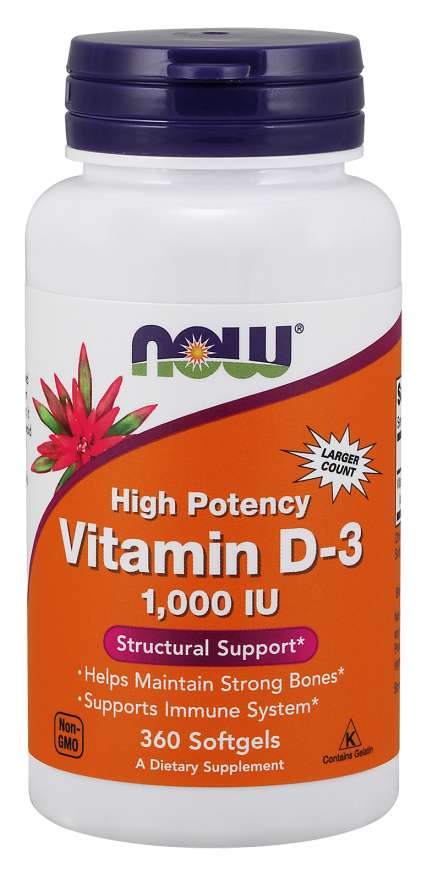 Vitamin D-3 1000 IU - NOW Foods