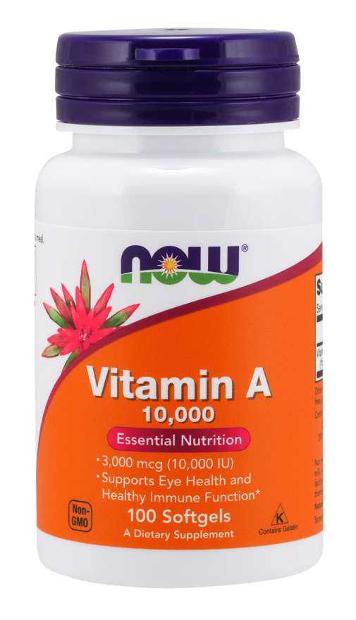 Vitamin A 10,000 IU - NOW Foods