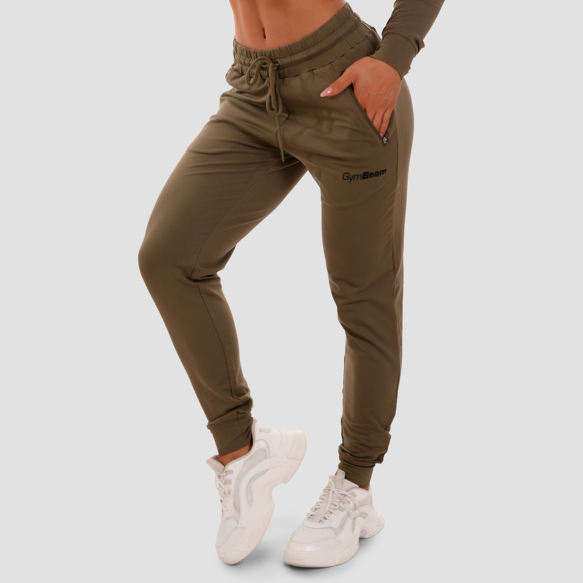 Women‘s TRN Joggers Olive - GymBeam