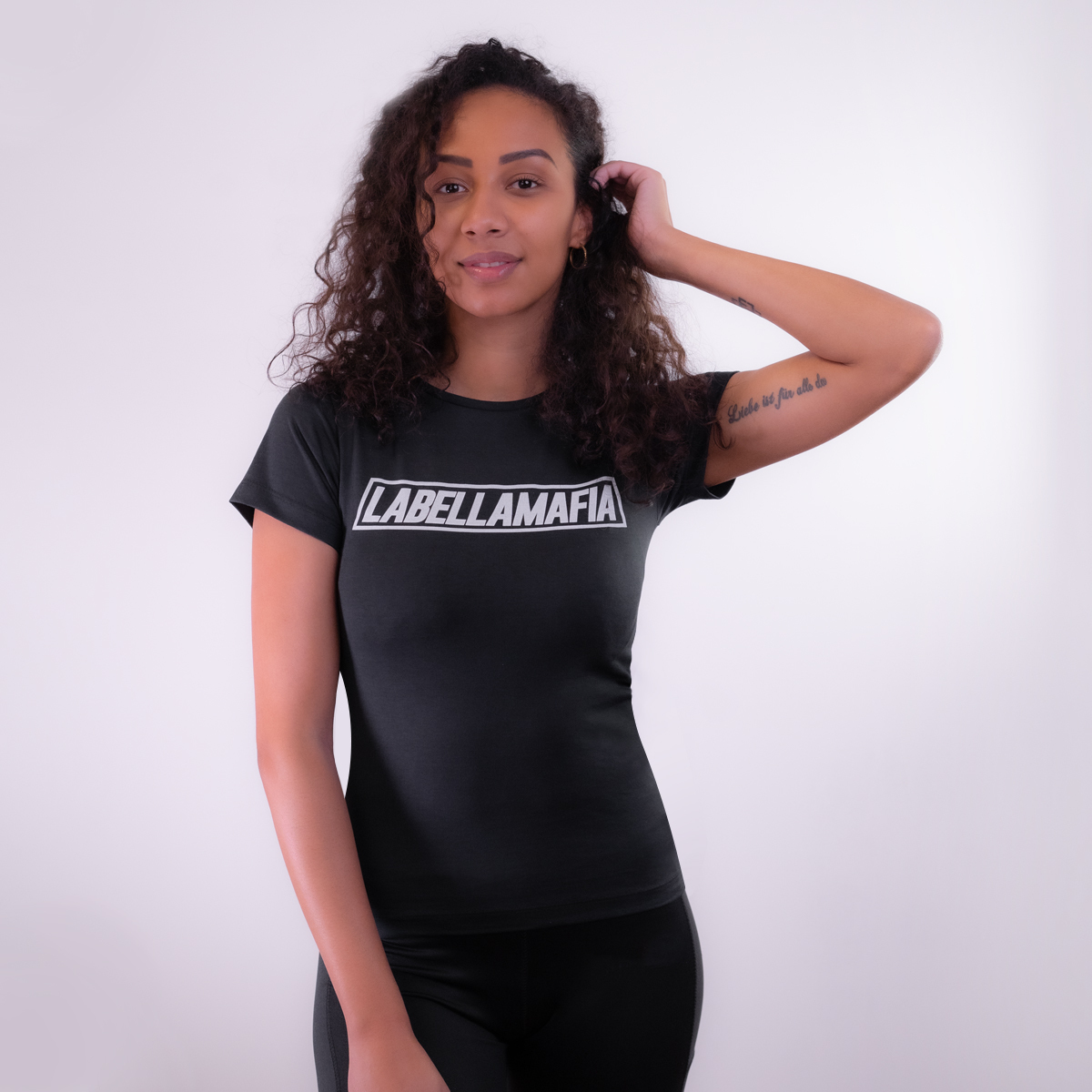 Women‘s Mesh T-Shirt Black - LABELLAMAFIA