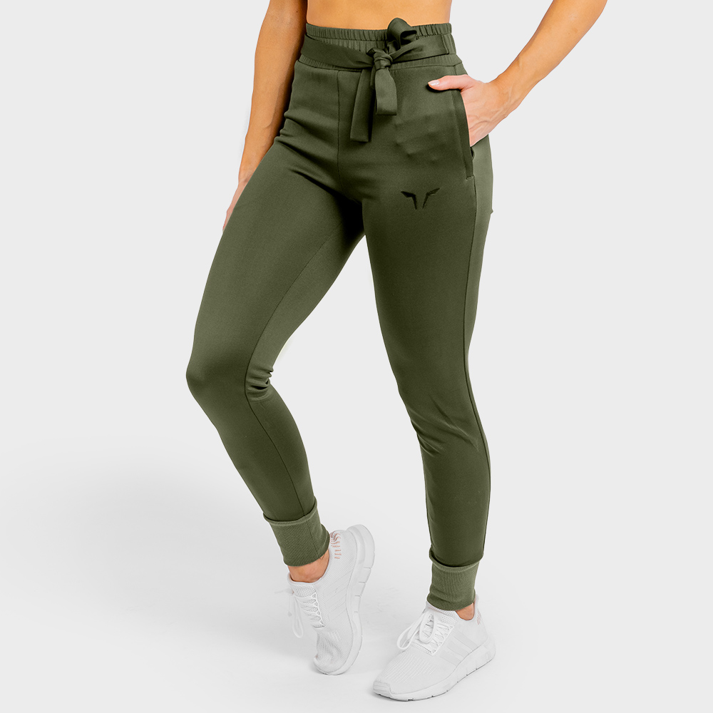 Women‘s She-Wolf Do-Knot Joggers Olive - SQUATWOLF