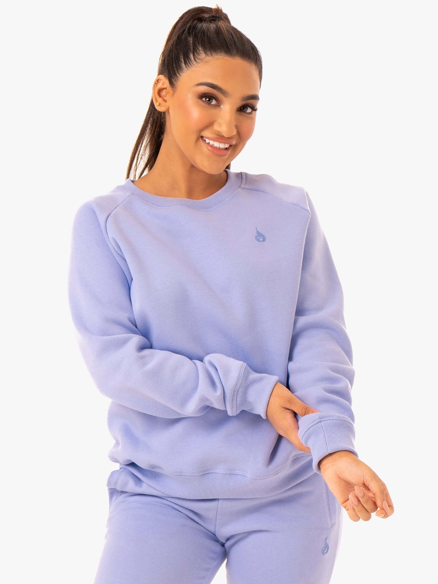 Women‘s Adapt Boyfriend Sweater Lavender - Ryderwear