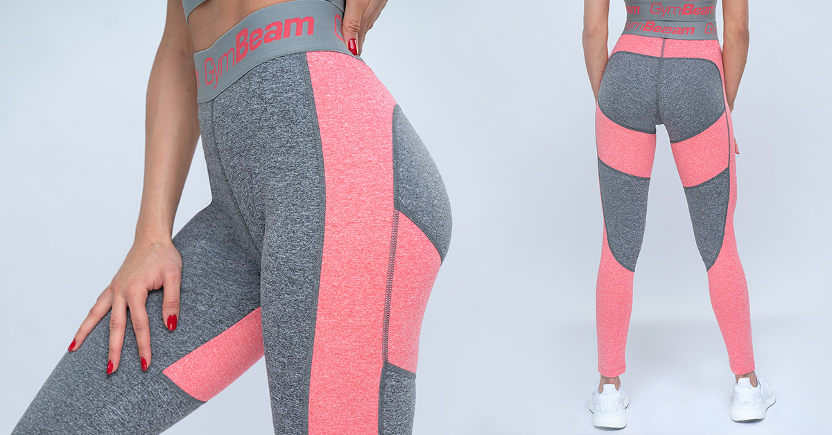 Women's leggings Ultrafit Heather Pink - GymBeam