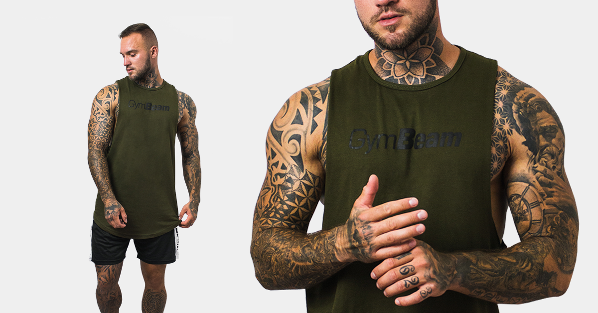 Cut Off Military Green - Gym Beam