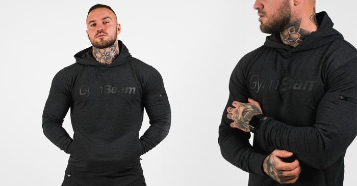 Men’s Hoodie Urban Grey - GymBeam 