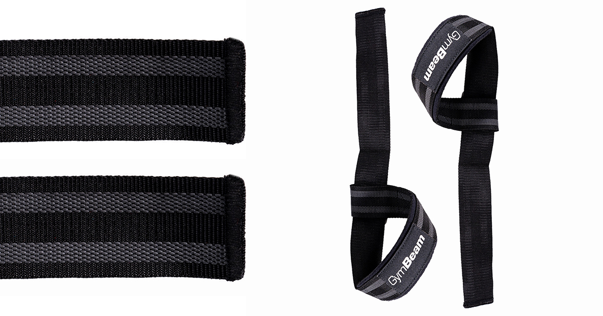 LIFT Lifting Straps Black & Grey - GymBeam